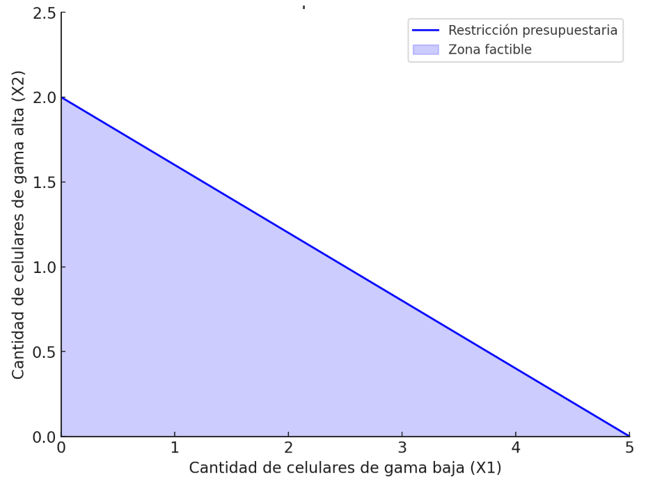 Gráfico 6. Frontera para el principio de elección óptima Elaboración: Docente contenidista.