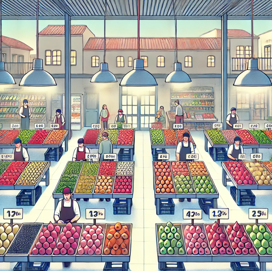 Gráfico 2: Mercado con bienes homogéneos