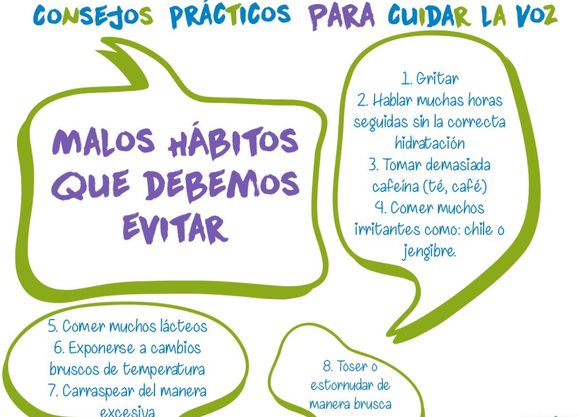 Imagen 1: Consejos prácticos para cuidar la voz