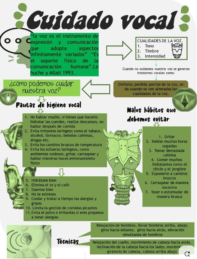 Imagen 2: Cuidado vocal
