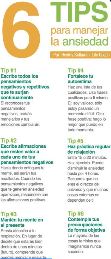 Imagen 4: 6 Tips para manejar la ansiedad