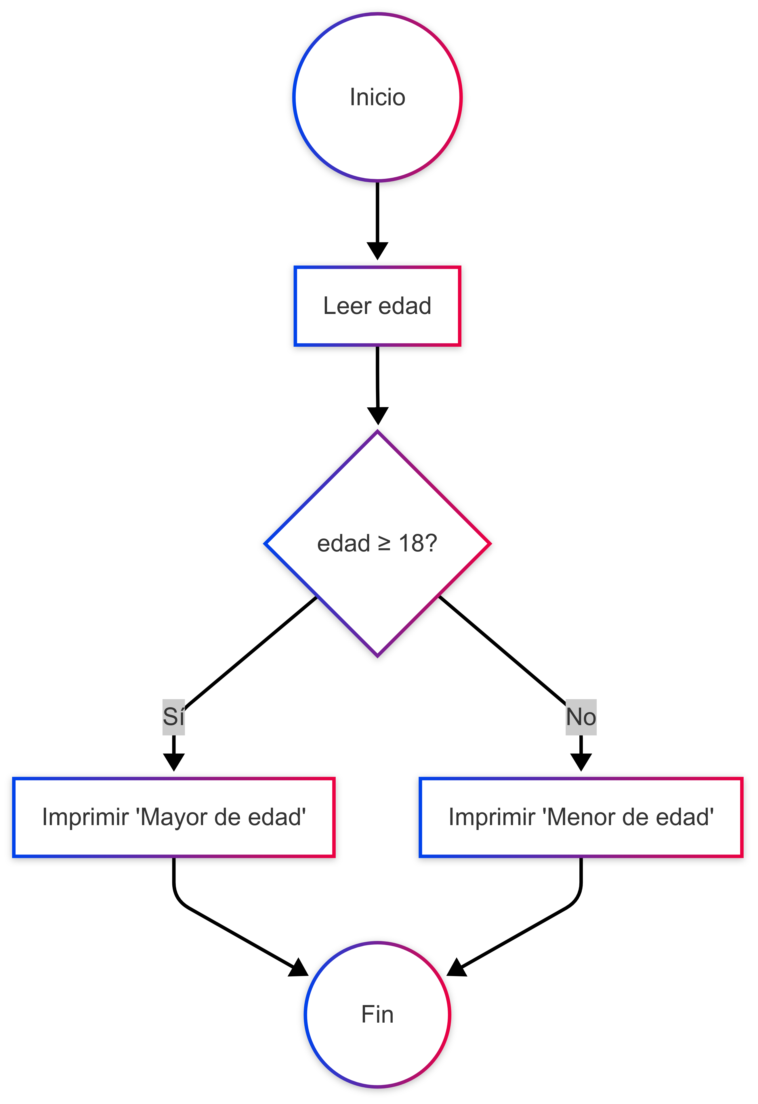 Imagen 1: Diagrama de Flujo de un If-Else - Damián Nicolalde Rodríguez. (2024)