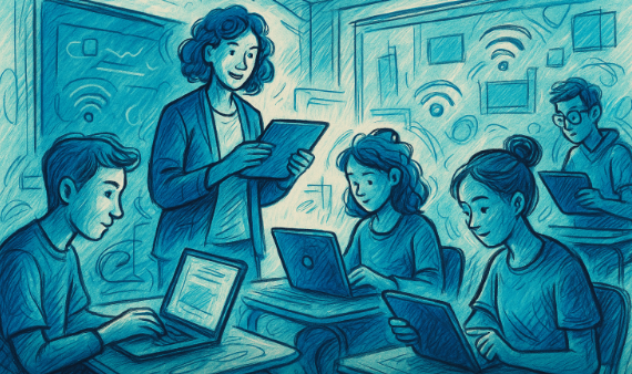 Figura 1. Uso de laptops y tablets en el aula