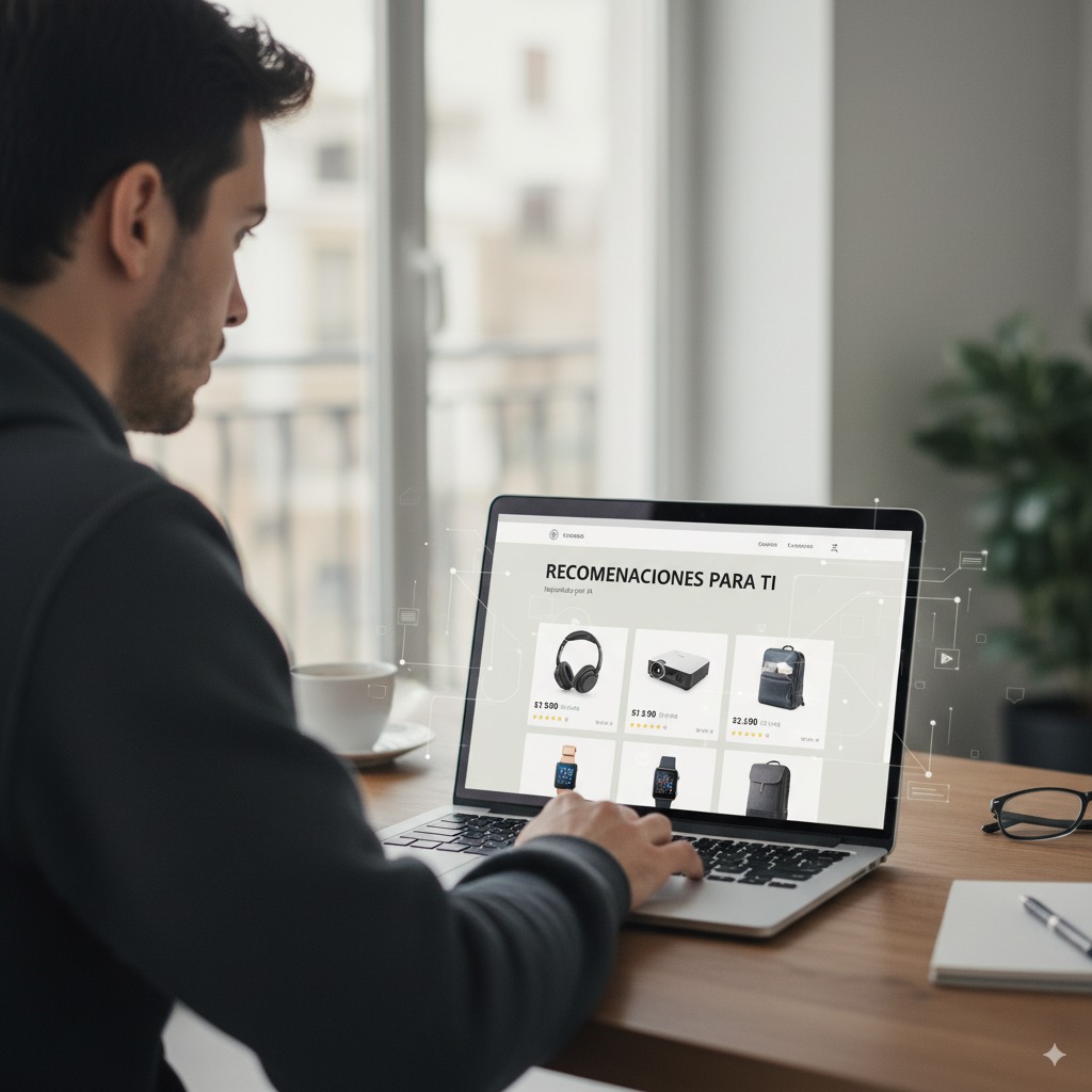 Figura 4 Sistema de IA para recomendaciones de compra