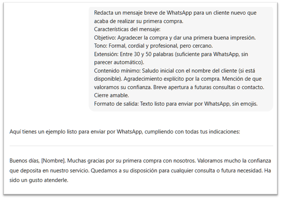Figura 2 Revisión de la estructura de un prompt