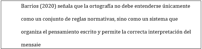 Ejemplo cita