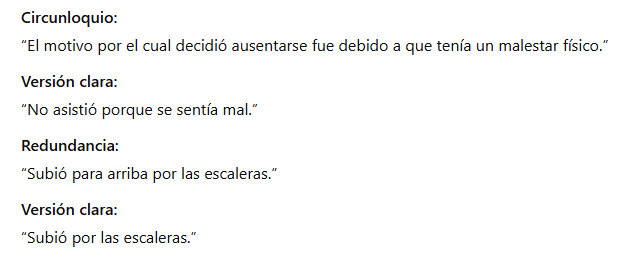 Circunloquio y redundancia