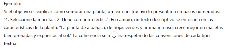 Adecuación del mensaje a los tipos de texto