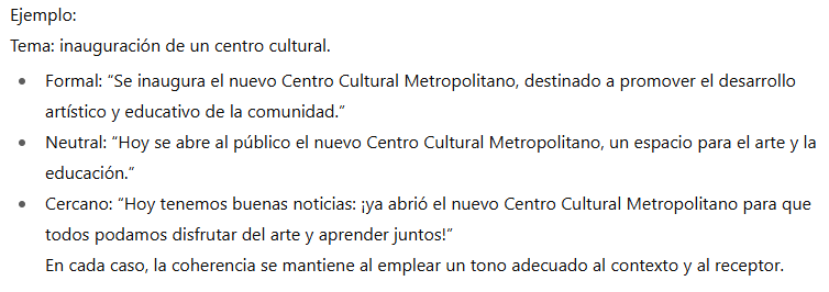 Definir el tono del texto