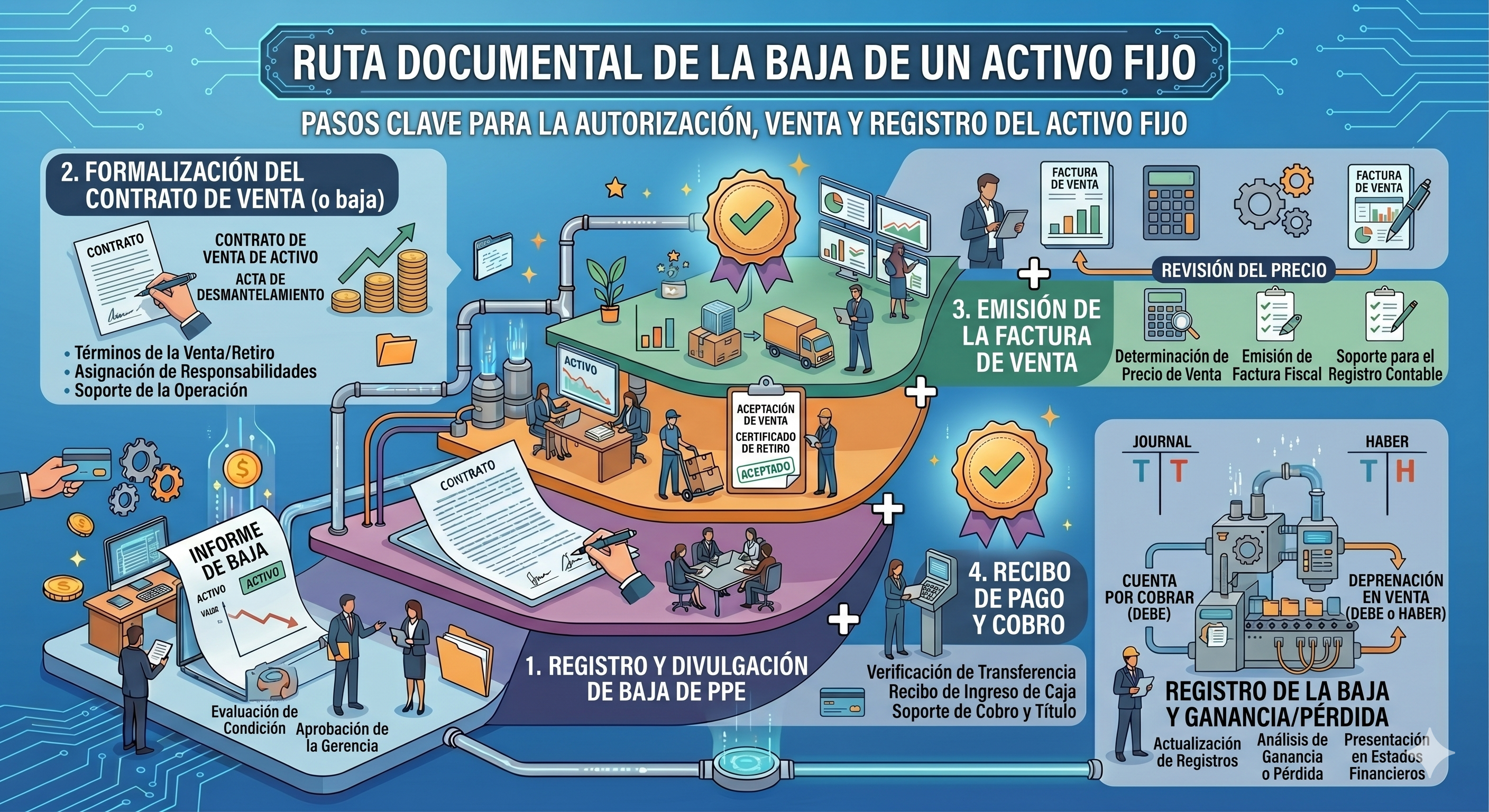 Ruta documental de la baja de un activo fijo