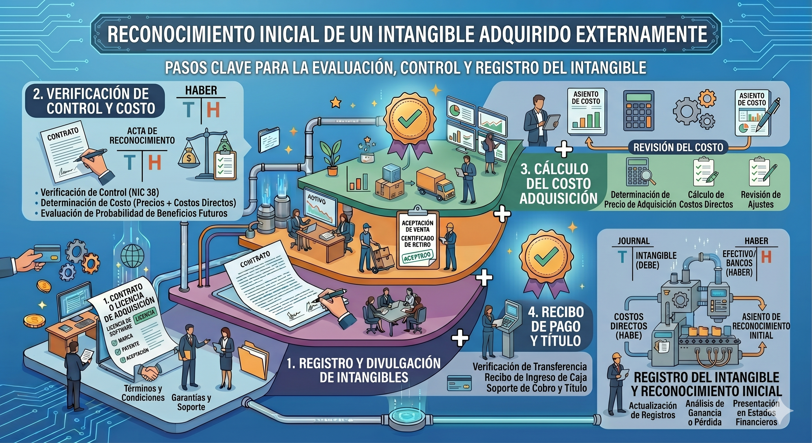 Reconocimiento inicial de un intangible adquirido externamente