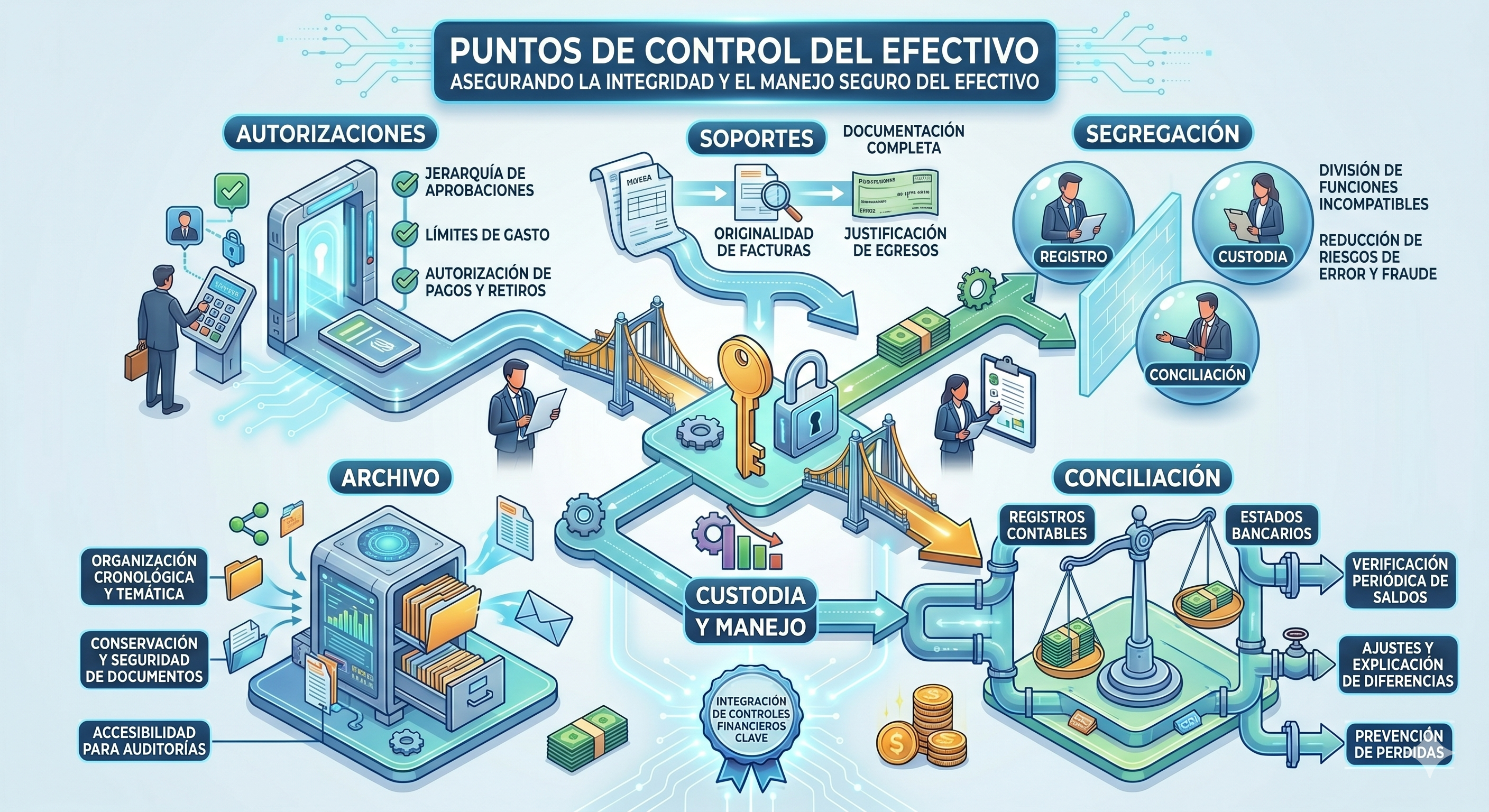 Puntos de control del efectivo