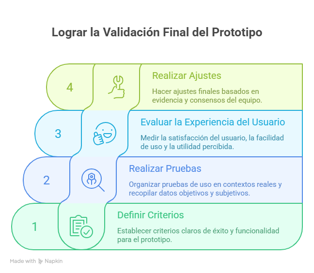 Figura 5 Validación final del prototipado