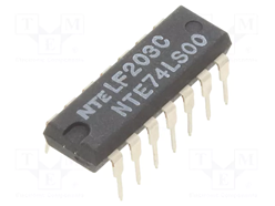 Circuito integrado NTE74LS00.