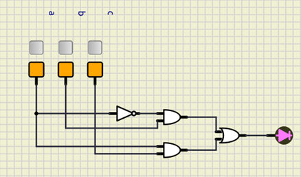 Simulación SimulIDE del circuito detector de números primos.
