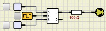 Circuito detector de alarma en estado mantener pero activada