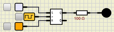 Circuito detector de alarma en estado Reset