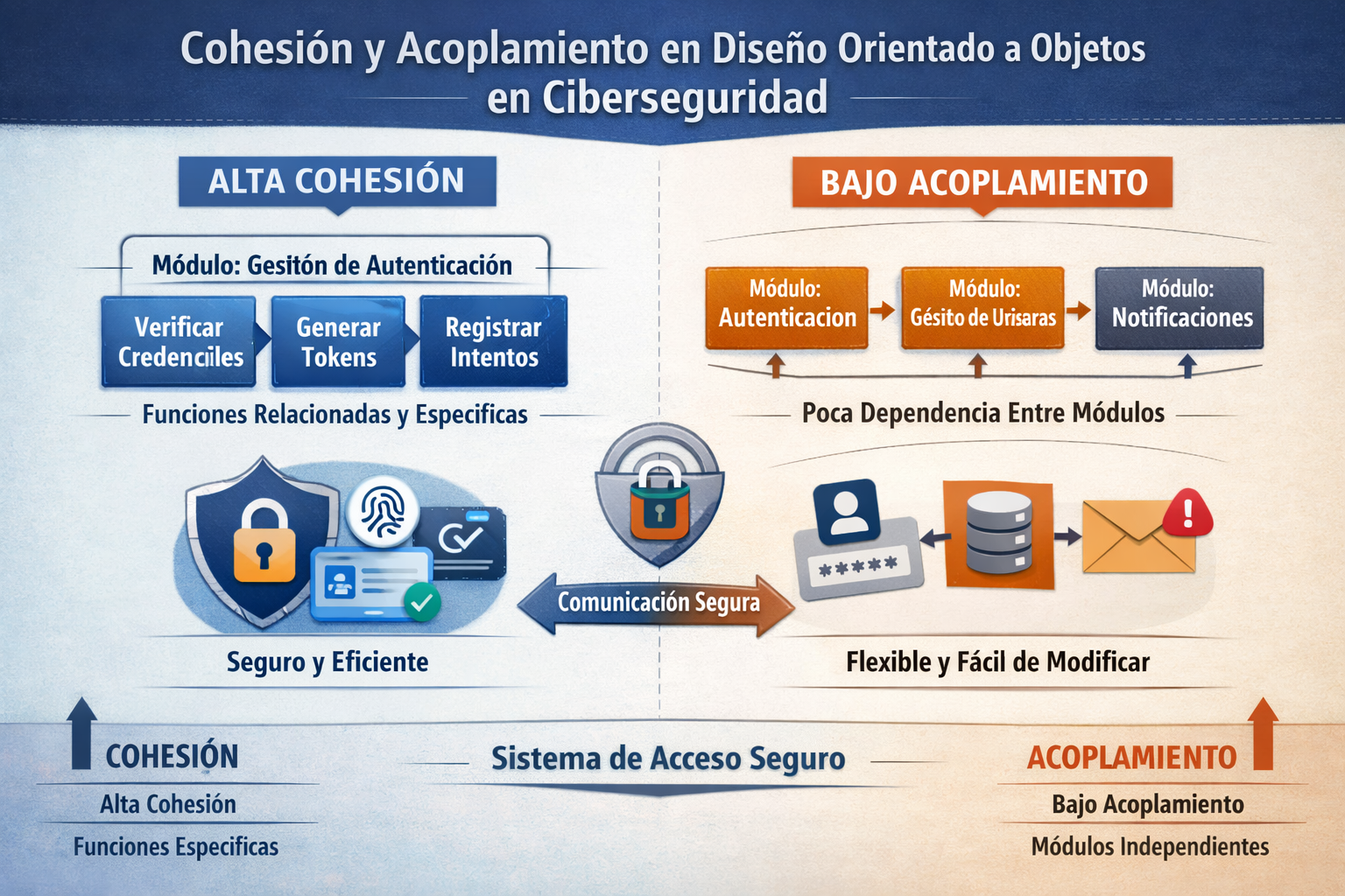 Relación entre cohesión y acoplamiento