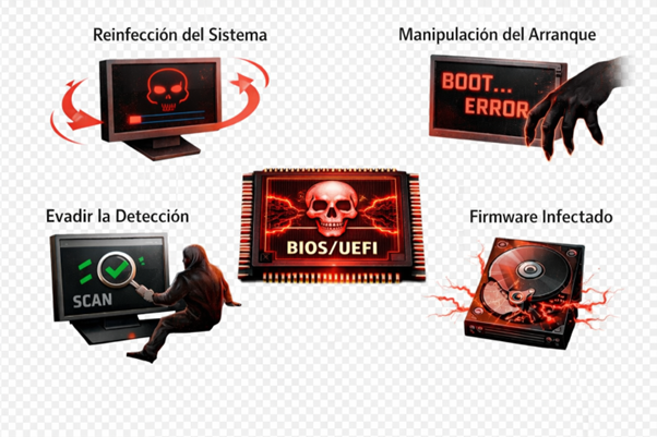 Persistencia de Malware en Firmware: Riesgos y Evasión