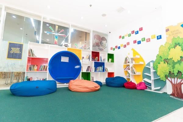 Espacio de lectura infantil adecuado para la mediación lectora