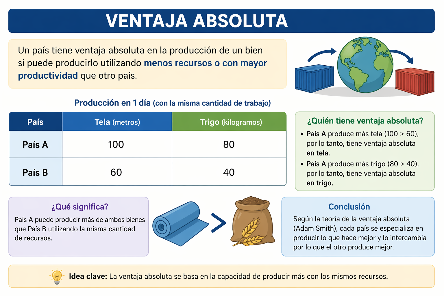 Descripción de la ventaja absoluta