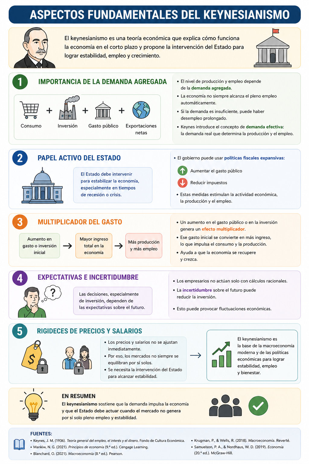 Aspectos relevantes del Keynesianismo