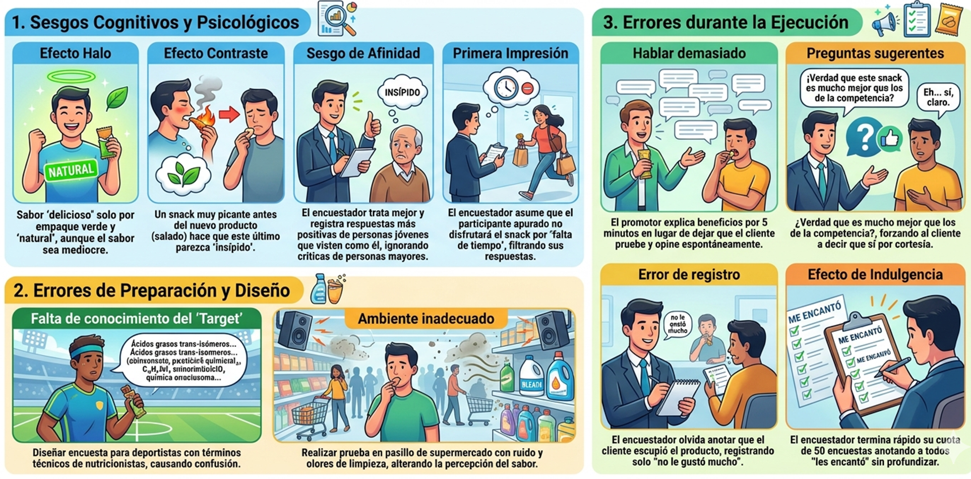 Errores generados por el entrevistador que afectan la calidad de respuestas