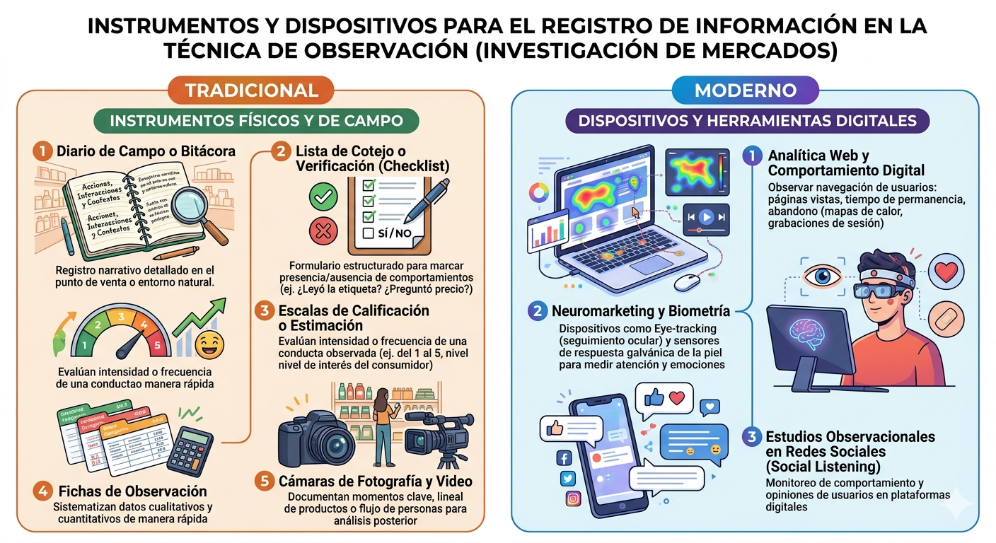 Instrumentos de registro en la observación