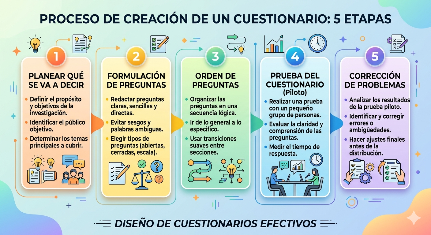Proceso de elaboración de un cuestionario
